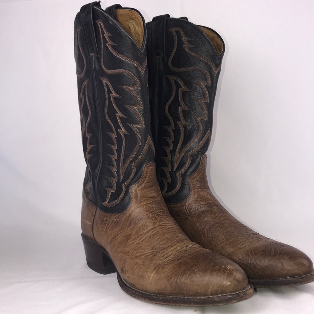 Tony Lama Cowboy Boots Mens Style 6171 Sz: 11B